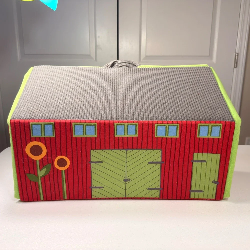 IKEA Landlig Plush Barn Farm Playset Soft Toy Carrying Case Animals 22pc Set